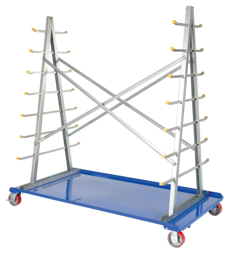 A-Frame Cart with Storage Rack