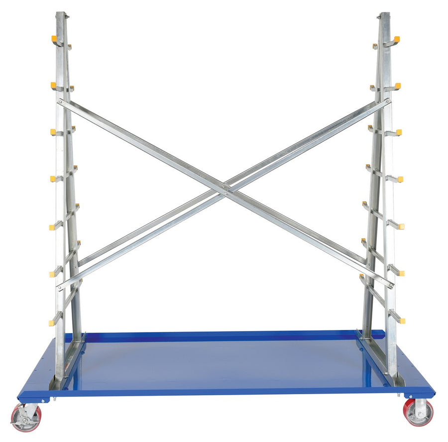 A-Frame Cart with Storage Rack
