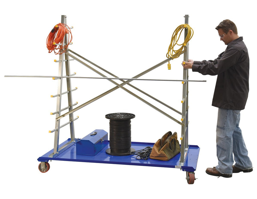 A-Frame Cart with Storage Rack