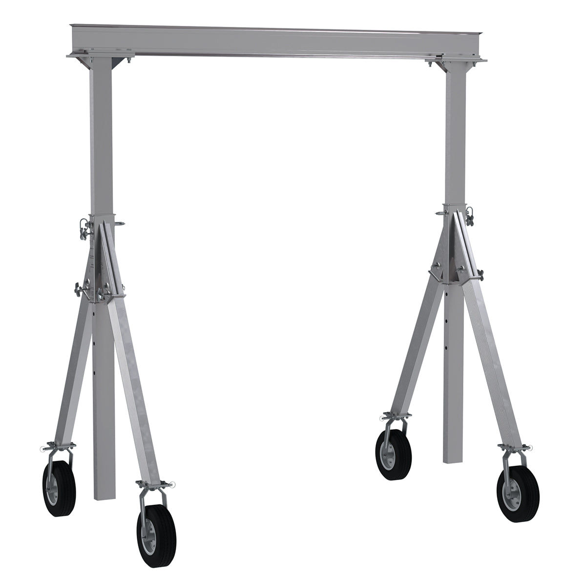 Adjustable Height Aluminum Gantry Crane w/ 10' Beam Height