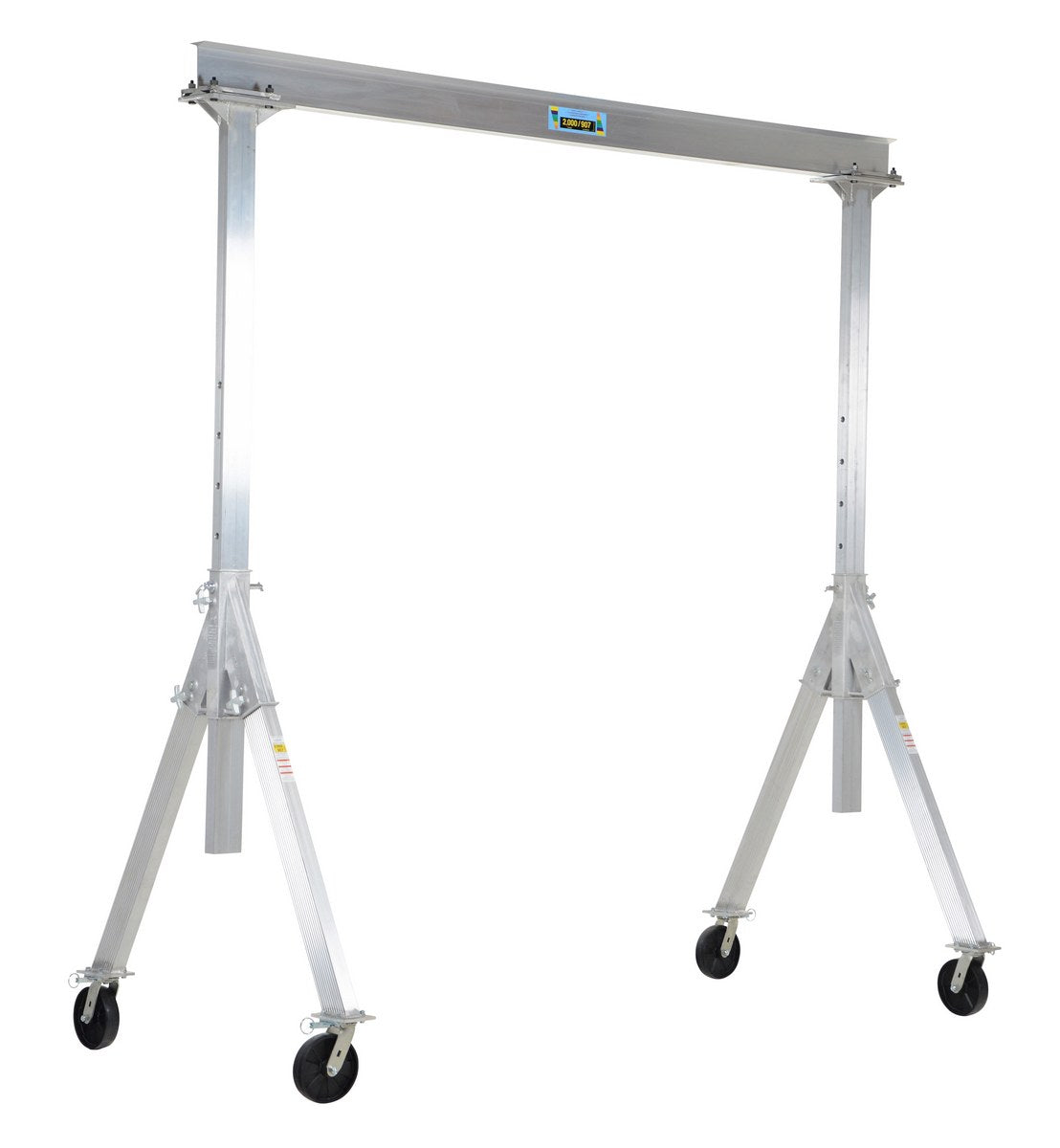 ADJUST ALUMINUM GANTRY CRANE 2K 10 X 10