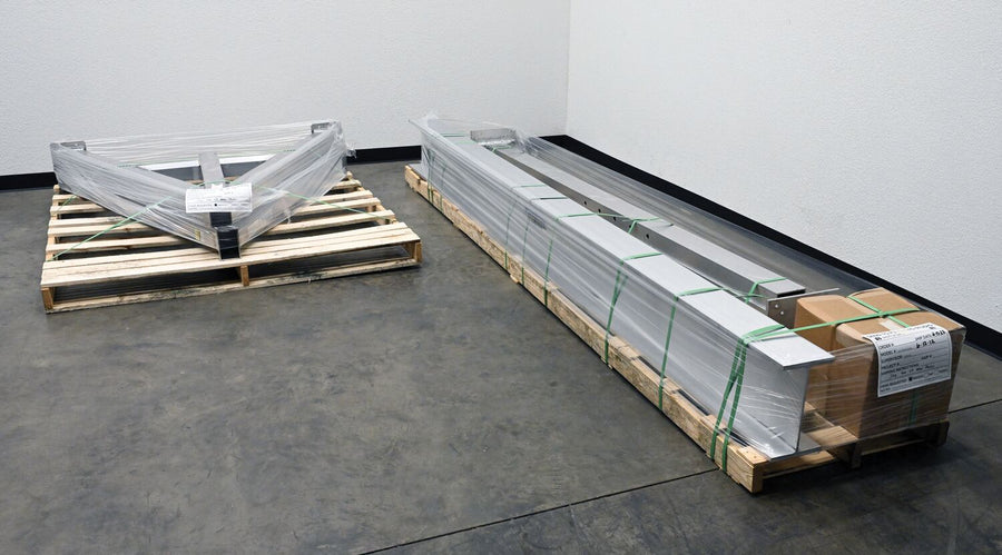 Adjustable 6,000 Cap Aluminum Gantry Crane w/ Length/Height: 12'/8" & I-Beam Range: 9'6" to 12'