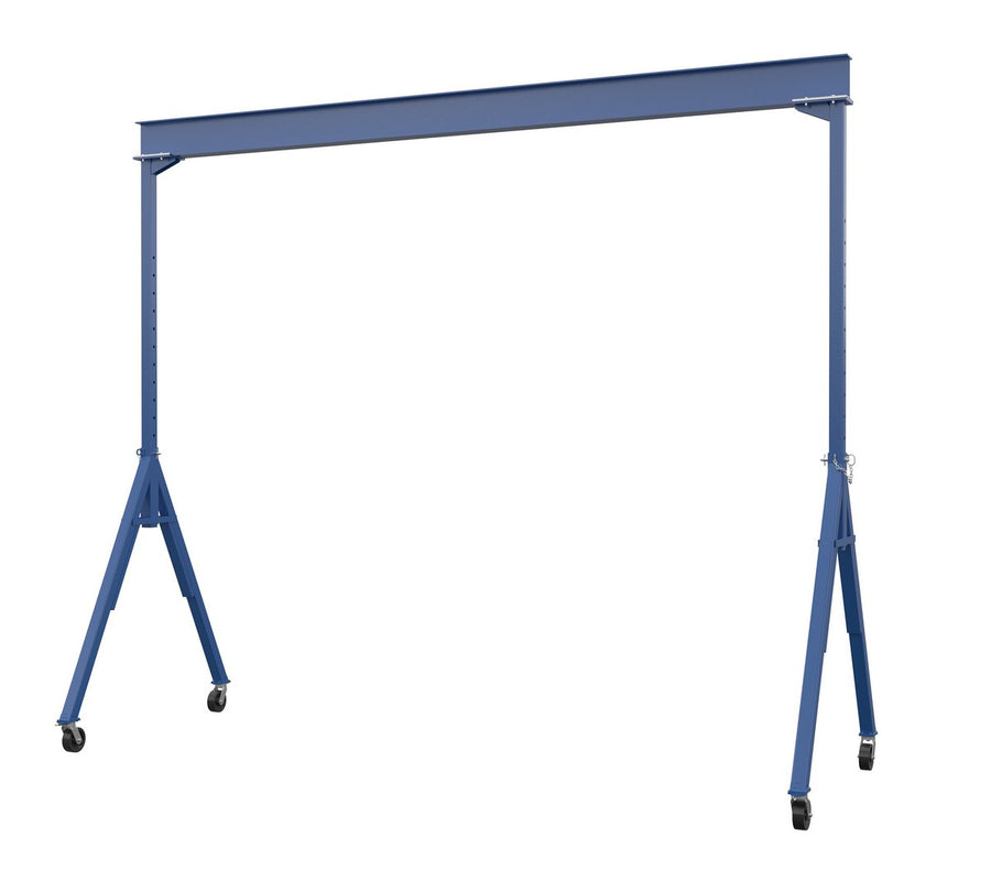 Adjustable 8,000 Cap Steel Gantry Crane w/ Length/Height: 20'/12" & I-Beam Range: 8'7" to 14'1"