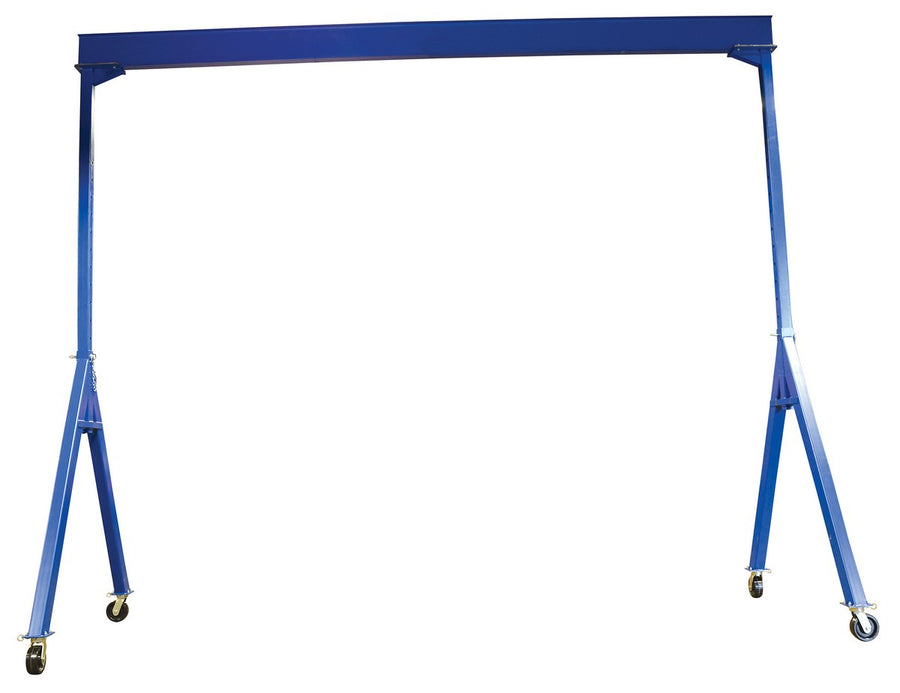 Adjustable 8,000 Cap Steel Gantry Crane w/ Length/Height: 20'/12" & I-Beam Range: 10'7" to 16'1"