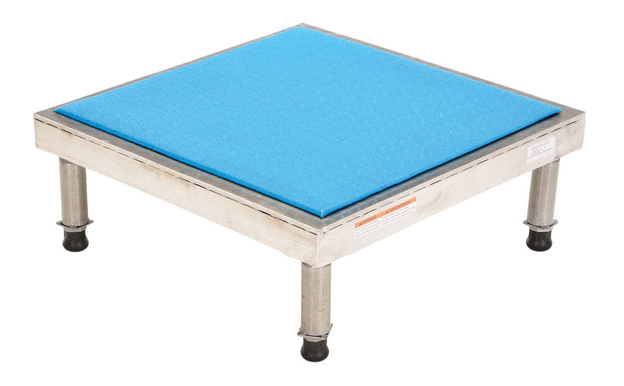 24" x 24" Stainless Steel Heavy-Duty Adjustable Ergo-Mat Work Mate Stand