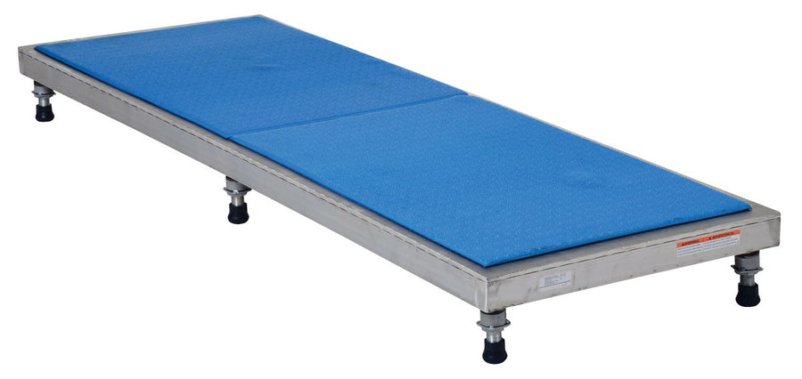 24" x 72" Stainless Steel Light-Duty Adjustable Ergo-Mat Work Mate Stand