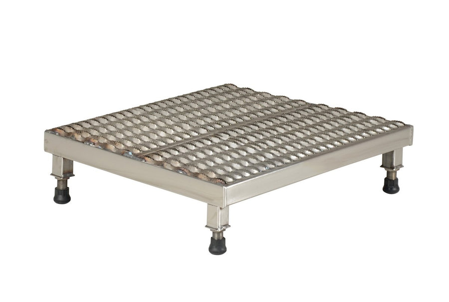 24" x 24" Stainless Steel Light-Duty Adjustable Serrated Work Mate Stand