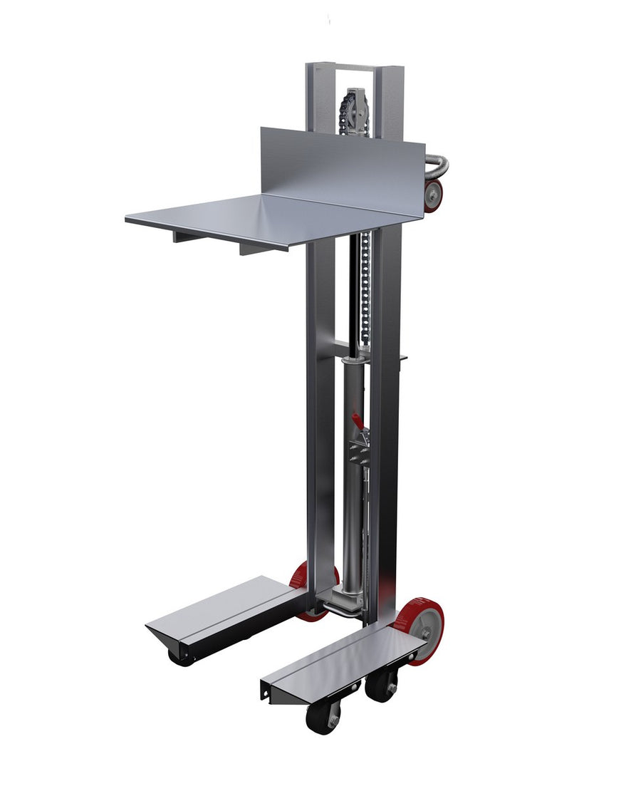 Aluminum Foot Pump Lite Load Lift w/ 6" to 57" Service Range