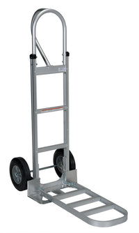 Thumbnail for ALUM P-HANDLE HAND TRUCK HARD RUBBER