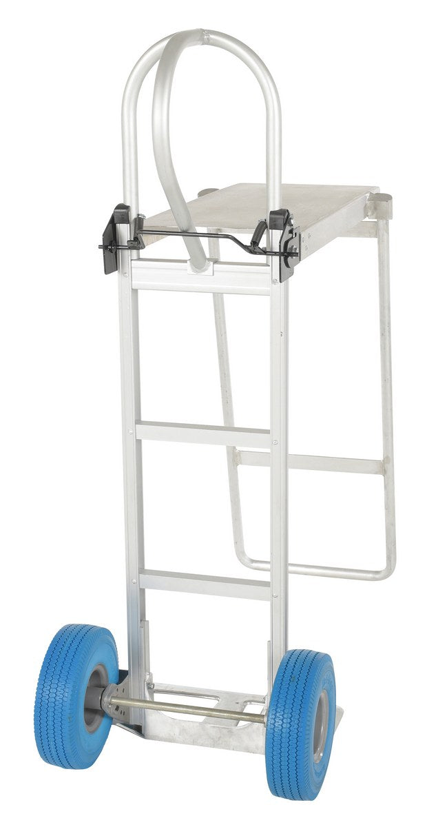 HAND TRUCK W/FOLDING PLATFORM BLUE WHEEL