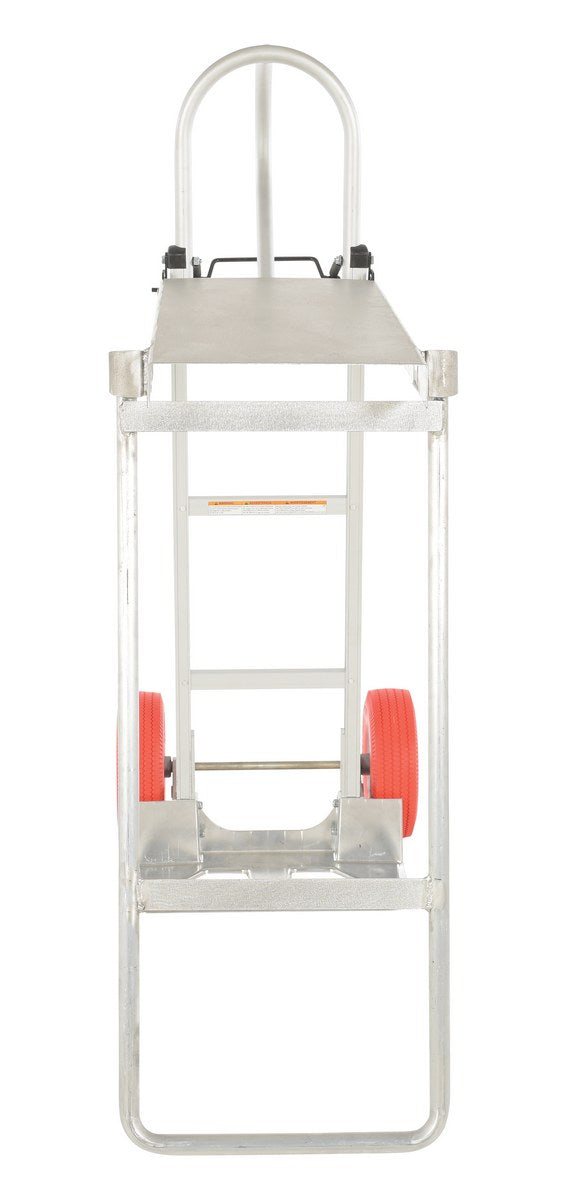 HAND TRUCK W/FOLDING PLATFORM RED WHEEL