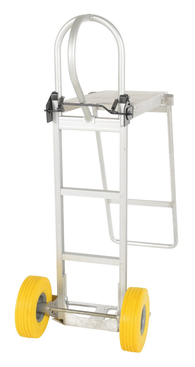 HAND TRUCK W/FOLDING PLATFORM YEL WHEEL