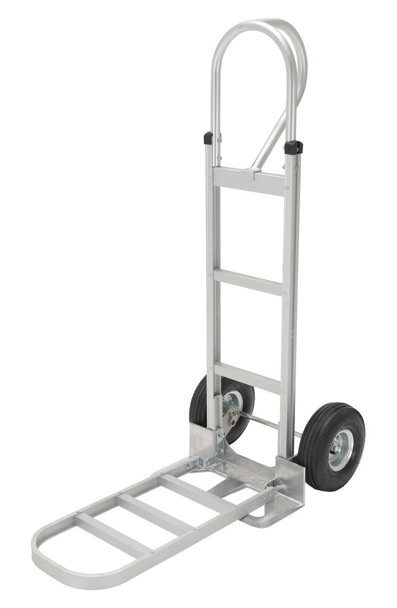 ALUM P-HANDLE HAND TRUCK PNEUMATIC TIRES