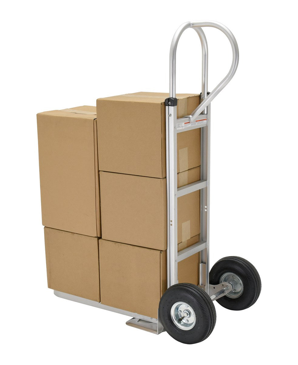 ALUM P-HANDLE HAND TRUCK PNEUMATIC TIRES