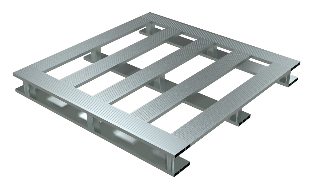 HVY DUTY ALUM PALLET 4K 48x48 SKID BOTTO