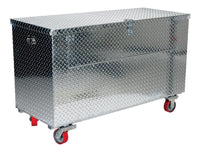 Thumbnail for ALUM TOOL BOX FOLD DOWN -CASTERS 24X36 - Model APTS2436CFD