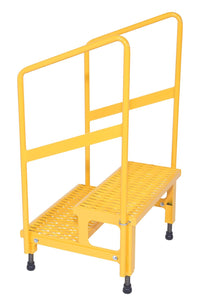 Thumbnail for ADJ STEP STAND 2 STEP W/HANDRAIL 24 X 23 - Model ASP-24-HR