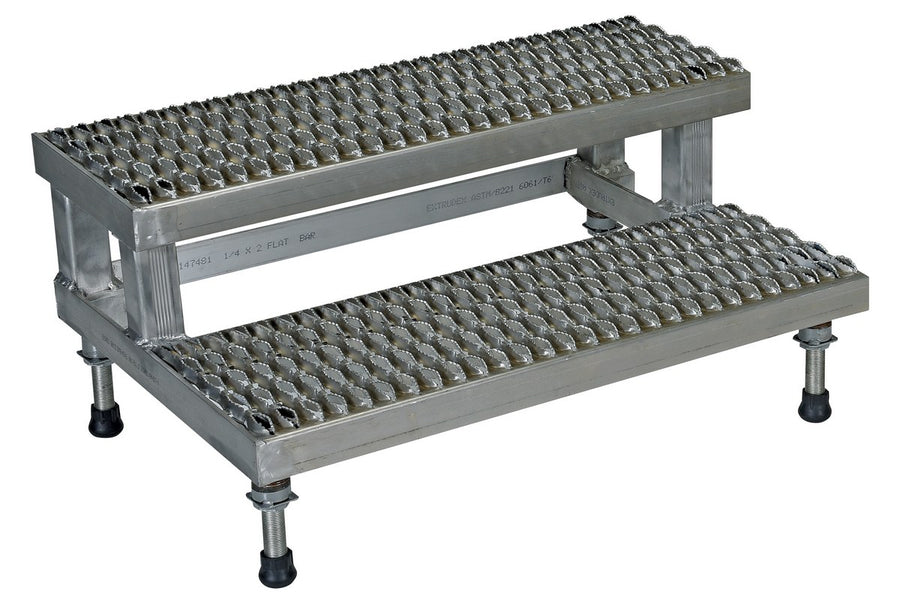 36" x 24" Aluminum Adjustable Serrated Step Mate Stand