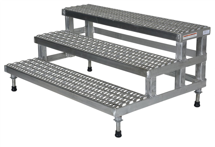 48" x 36" Aluminum Adjustable Serrated Step Mate Stand