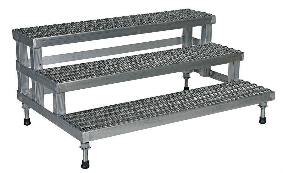 48" x 36" Aluminum Adjustable Serrated Step Mate Stand