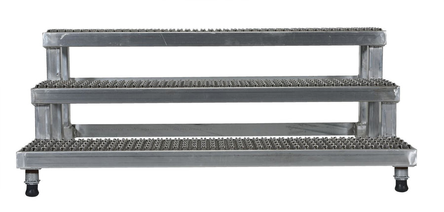 48" x 36" Aluminum Adjustable Serrated Step Mate Stand