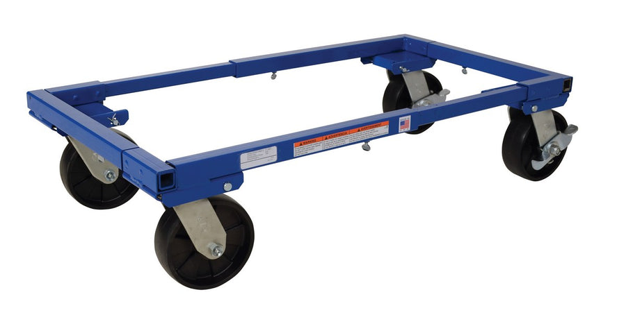 Adjustable Tote Dolly w/ 6" Casters