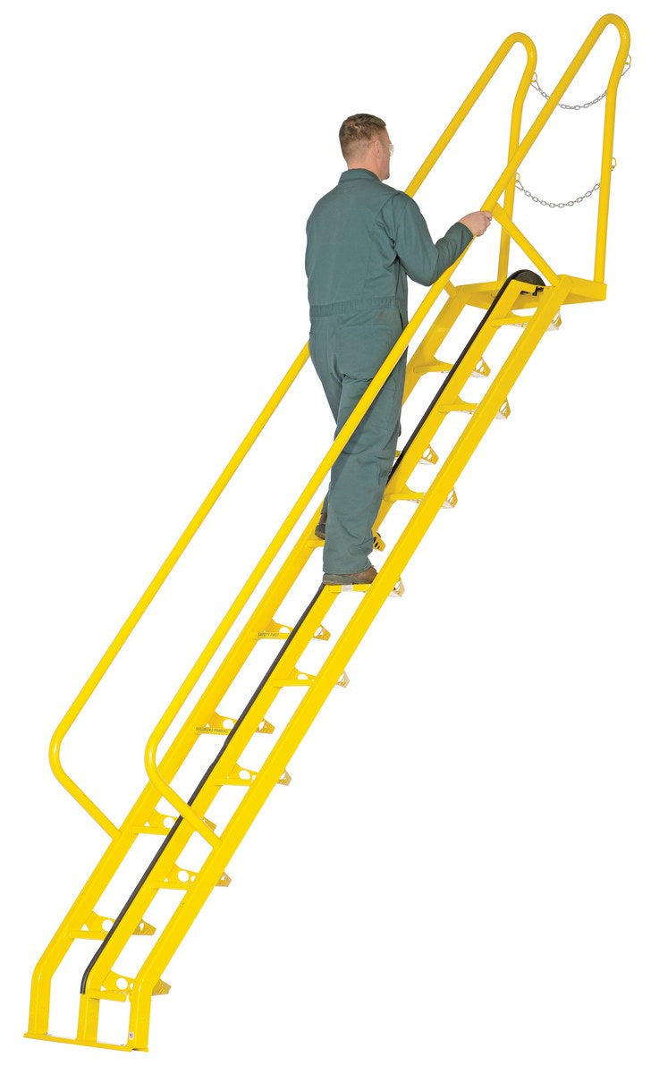 120"H Alternating Tread Stairs w/ 16 Steps