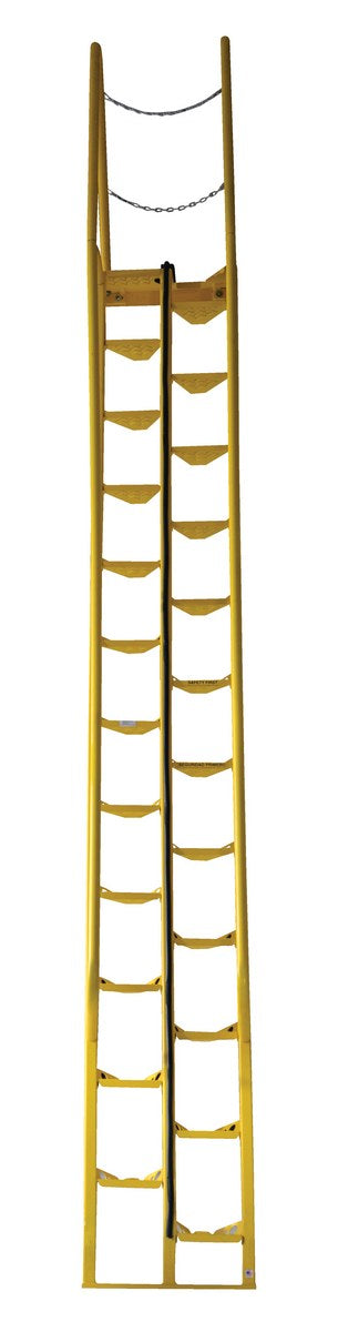 68 Degree Alternating Tread Stair w/ 24 Steps