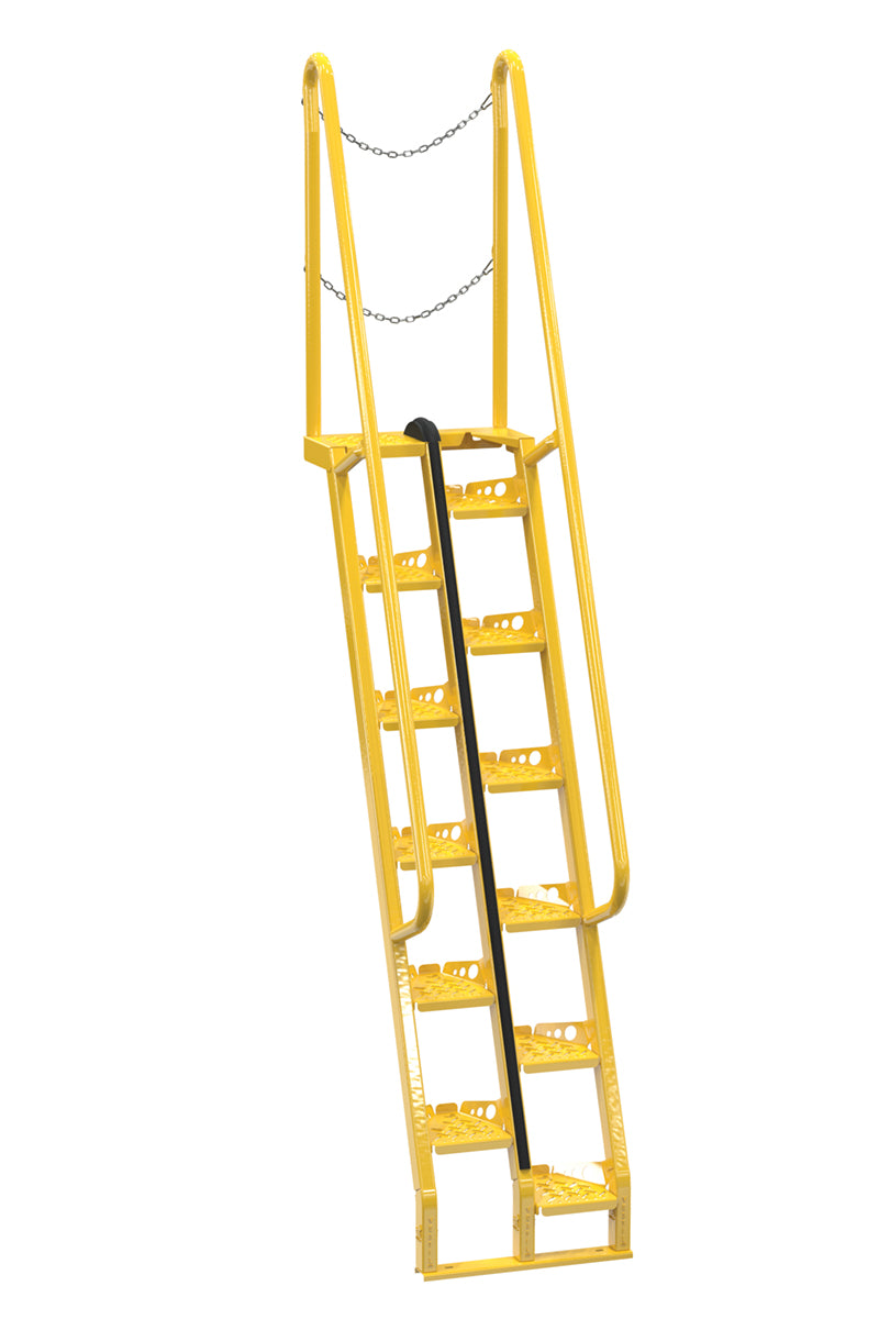 84"H Alternating Tread Stairs w/ 10 Steps