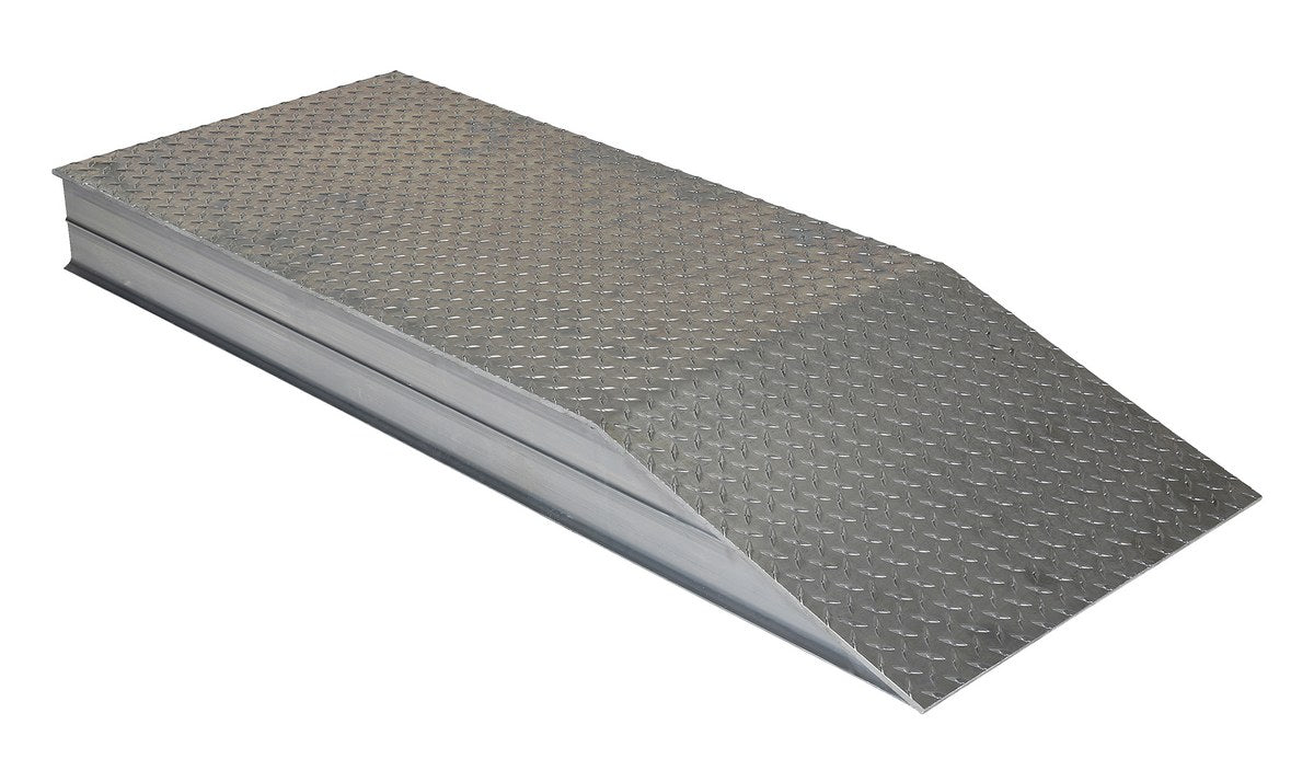 24" x 102" x 6" Aluminum Wheel Risers w/ 84" Level