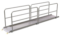 Thumbnail for ALUM WALK RAMP W/RAIL HOOK 168 X 28 IN