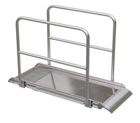 Thumbnail for ALUM WALK RAMP W/RAIL OVERLAP 72 X 28 IN