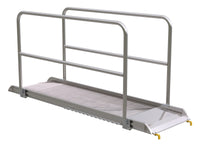 Thumbnail for ALUM WALK RAMP W/RAIL HOOK 96 X 28 IN