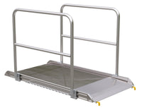 Thumbnail for ALUM WALK RAMP W/RAIL HOOK 72 X 38 IN