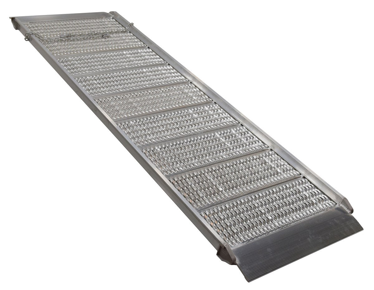 38"W x 10'L Grating Style Aluminum Walk Ramp