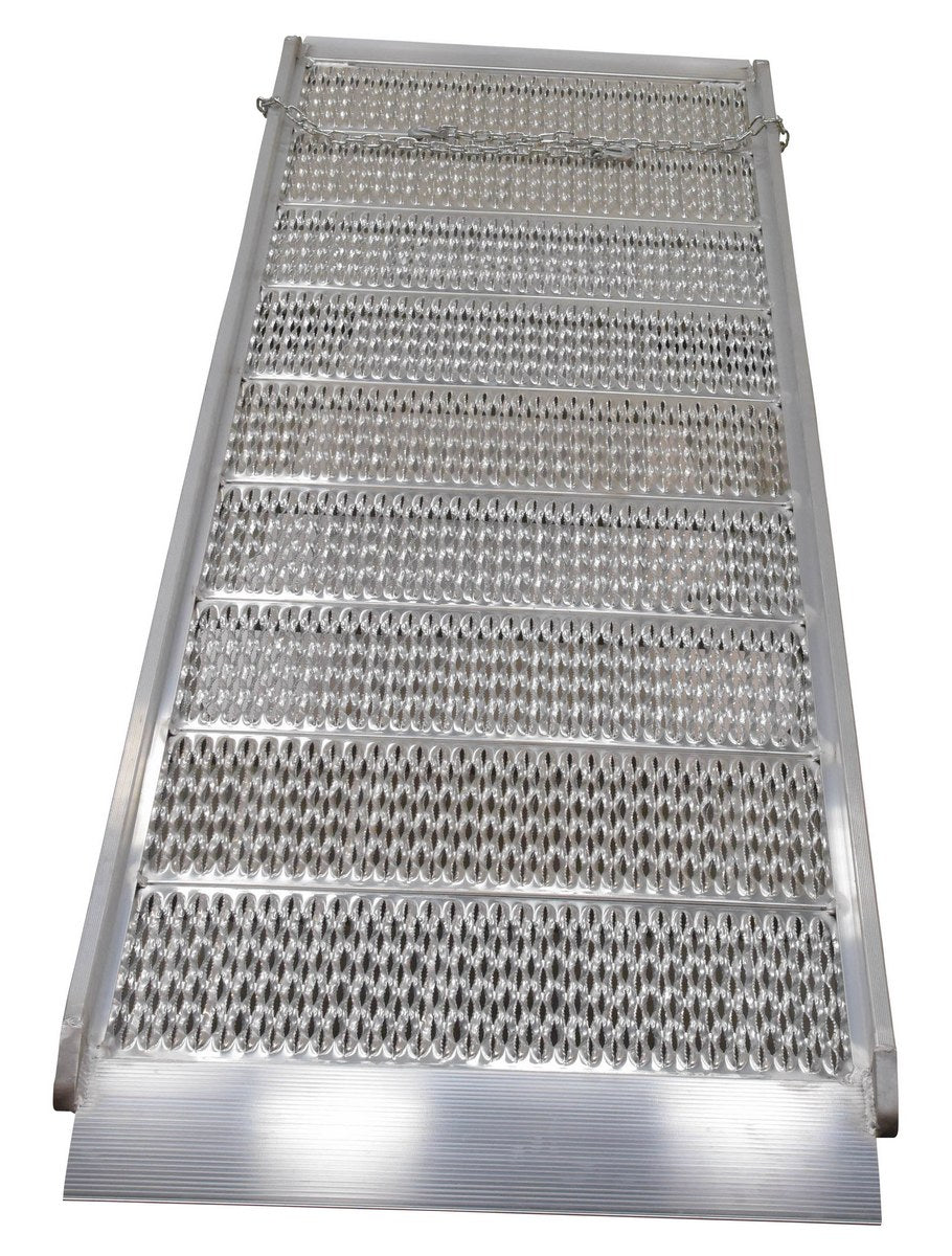38"W x 10'L Grating Style Aluminum Walk Ramp