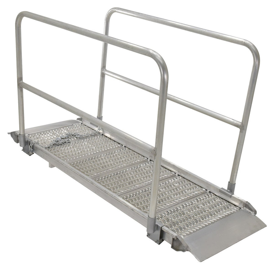 ALUM GRIP  WALK RAMP W/RAIL 39.38X96.75