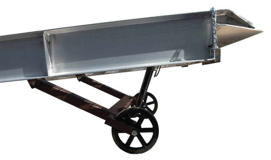 84"W x 30'L Aluminum Yard Ramp w/ Aluminum Grating - 16,000-lbs Capacity