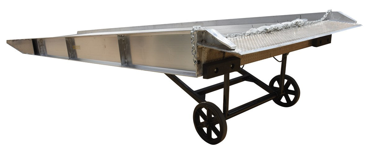 93"W x 30'L Aluminum Yard Ramp w/ Aluminum Grating - 16,000-lbs Capacity