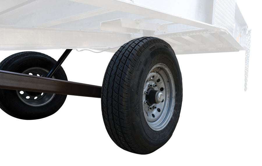 Aluminum Yard Ramp - Pneumatic Tires