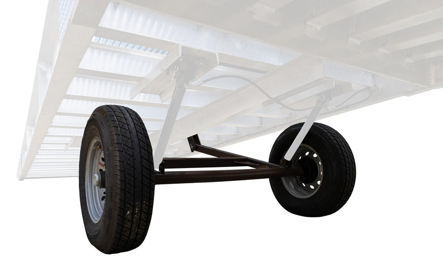 Aluminum Yard Ramp - Pneumatic Tires