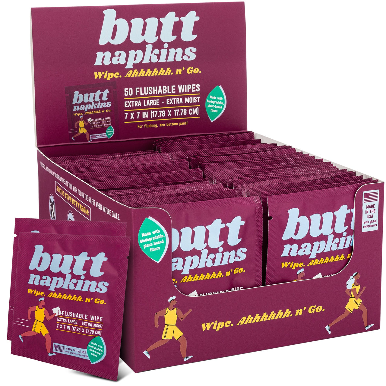 Active Butt Napkins (50 Pack)