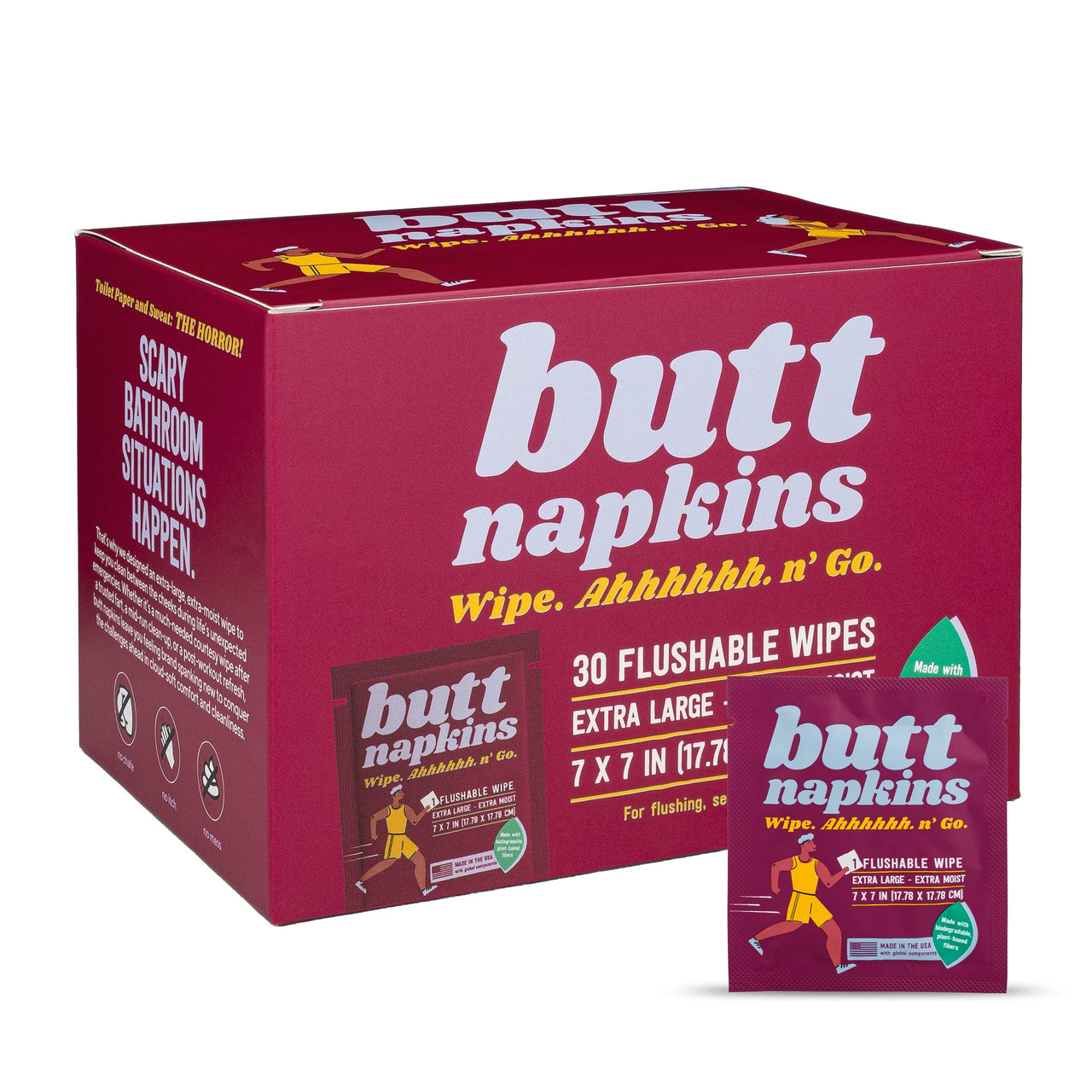 Active Butt Napkins (30 Pack)