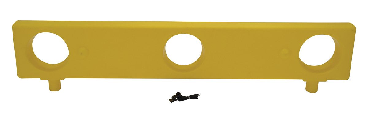 PLASTIC BARRICADE EXTENSION 12" YELLOW
