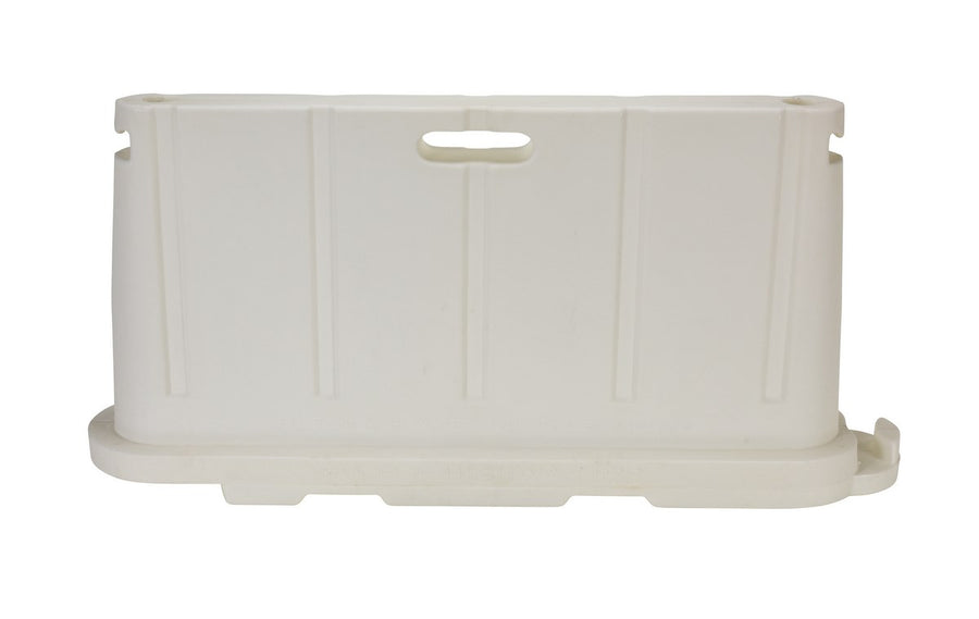 STACKABLE POLY BARRICADE WHITE - Model BCD-7636-WH