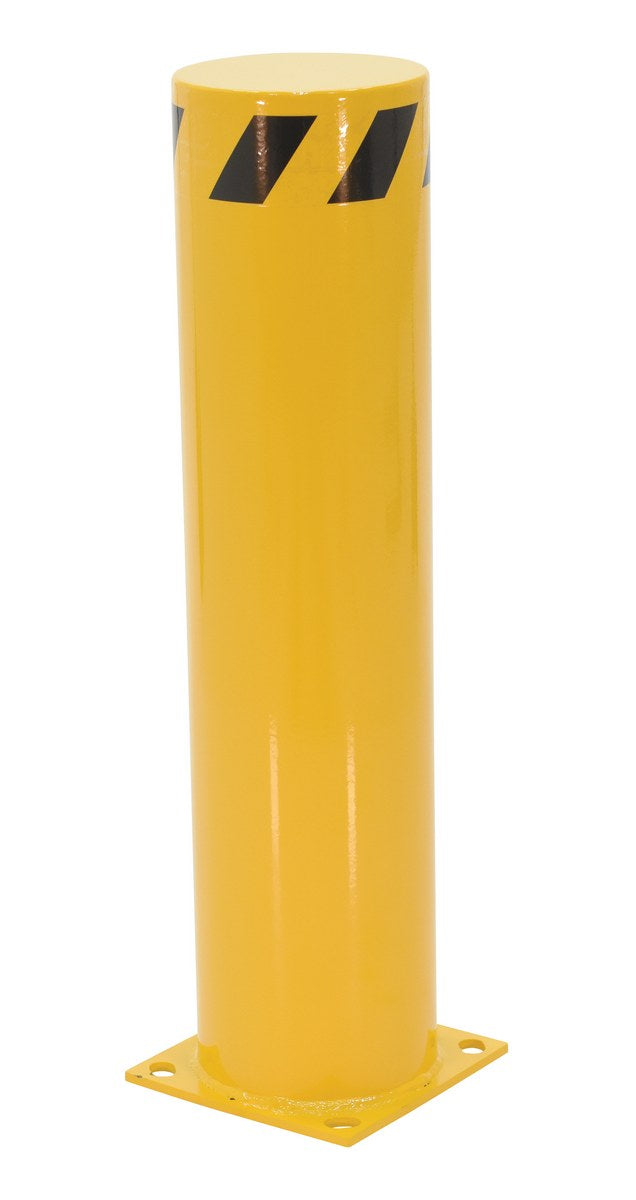 36"H x 8.5"Dia Steel Pipe Safety Bollard - Yellow