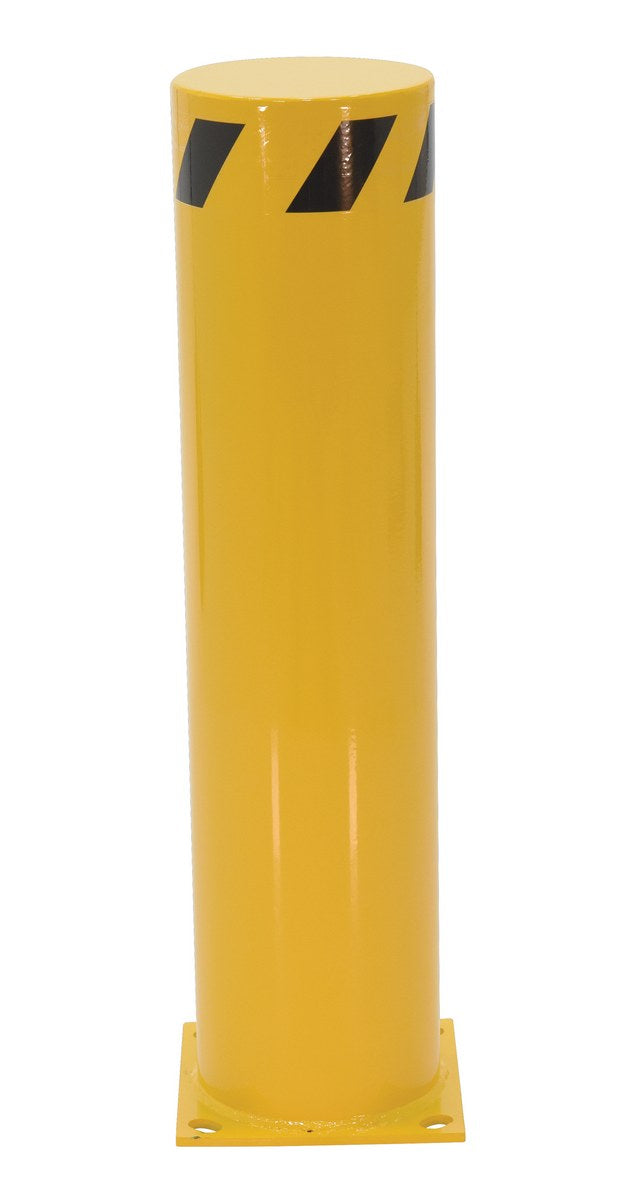 36"H x 8.5"Dia Steel Pipe Safety Bollard - Yellow
