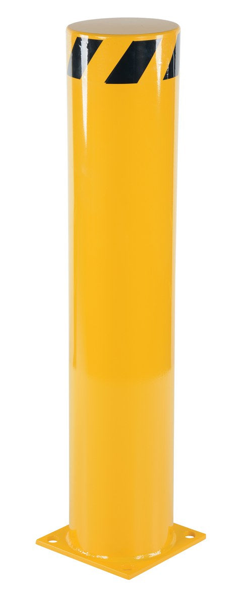 42"H x 8.5"Dia Steel Pipe Safety Bollard - Yellow