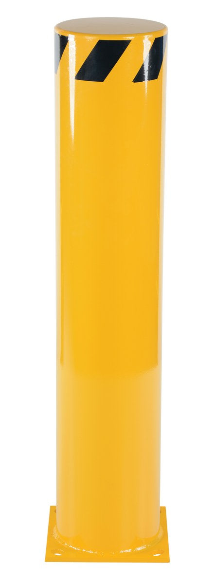 42"H x 8.5"Dia Steel Pipe Safety Bollard - Yellow