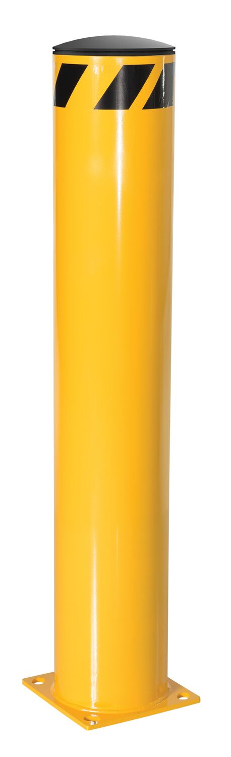48"H x 8.5"Dia Steel Pipe Safety Bollard - Yellow